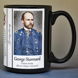 George Stannard, Battle of Gettysburg biographical history mug.