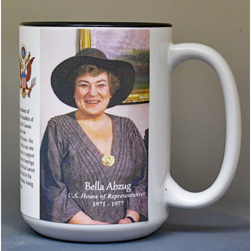 Bella Abzug US House of Representative history mug.