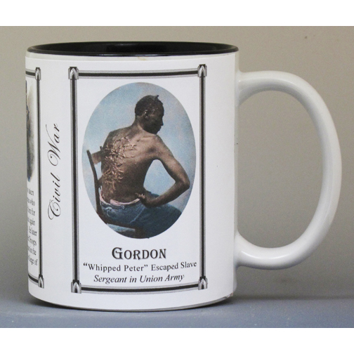 Gordon, Civil War Union  Army biographical history mug.