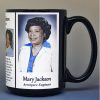 Mary Jackson, NASA aerospace engineer, biographical history mug.