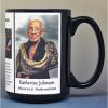 Katherine Johnson, NASA mathematician and physicist, biographical history mug.