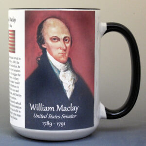 William Maclay, U.S. Senator biographical history mug.