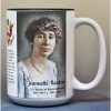 Jeannette Rankin, US House of Representatives biographical history mug.