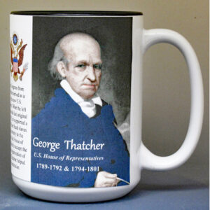 George Thatcher, US Representative biographical history mug.
