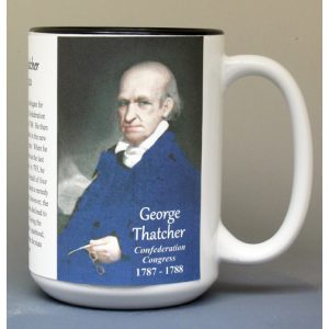 George Thatcher, Confederation Congress biographical history mug.