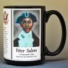 Peter Salem, American Revolutionary War biographical history mug.