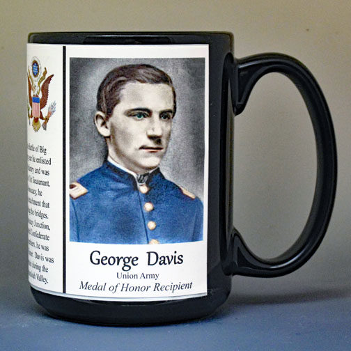George Davis, Battle of Monocacy biographical history mug.