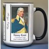 Henry Knox, Valley Forge biographical history mug.