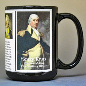 Henry Knox, Valley Forge biographical history mug.
