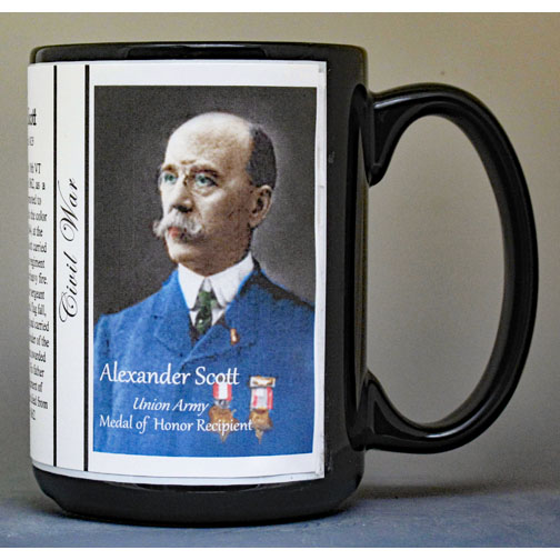 Alexander Scott, Battle of Monocacy biographical history mug.