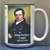 James Fenimore Cooper, author, biographical history mug.