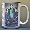 The Fox Sisters, Spiritualists, biographical history mug.