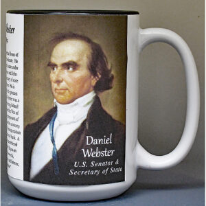 Daniel Webster, US Senator biographical history mug.