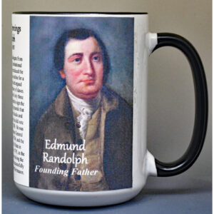 Edmund Randolph, Founding Father biographical history mug.