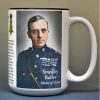 Smedley Butler, Marine Corps officer, World War I, Medal of Honor recipient, biographical history mug.