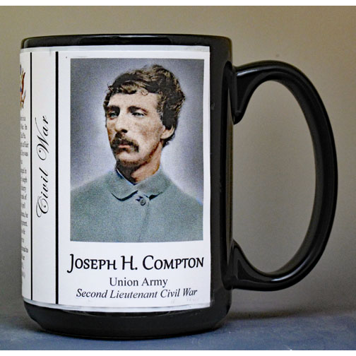 Joseph H. Compton, Family History mug sample of "All-Black" style mug.