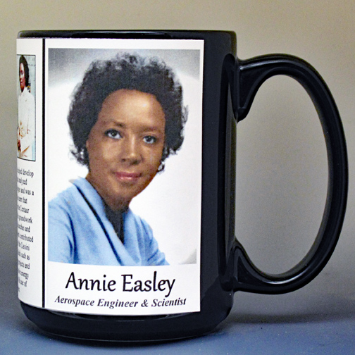 Annie Easley, aerospace engineer & scientist biographical history mug.