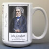John C. Calhoun, US Civil War biographical history mug.