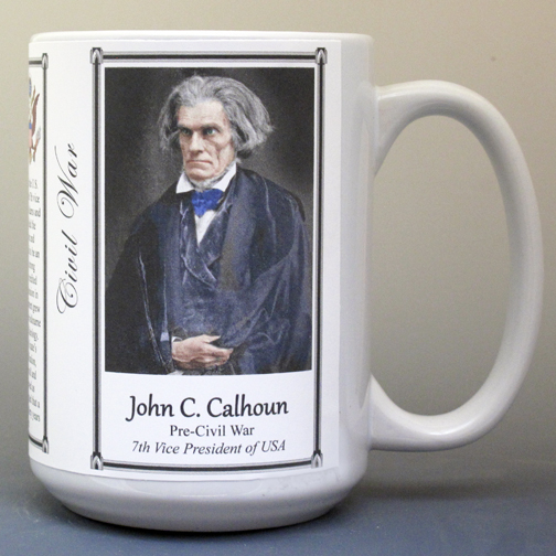 John C. Calhoun, US Civil War biographical history mug.