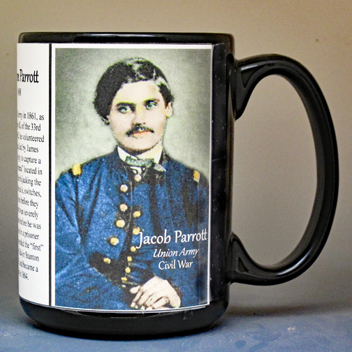 Jacob Parrott, US Civil War, Medal of Honor recipient history mug.