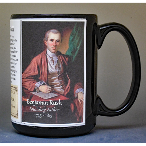 Benjamin Rush, founding father biographical history mug.