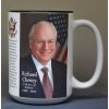 Richard Cheney, US Secretary of Defense biographical history mug.