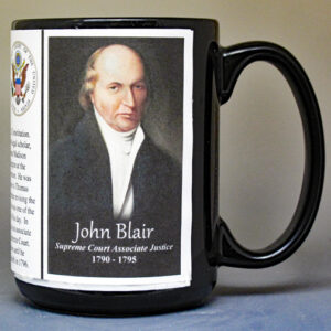 John Blair, US Supreme Court Associate Justice biographical history mug.