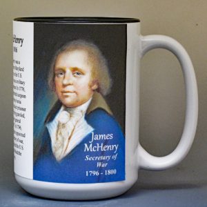 James McHenry, US Secretary of War biographical history mug.