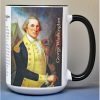George Washington, Washington Crossing biographical history mug.