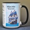 William White, Mayflower passenger biographical history mug.