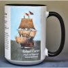 Robert Carter, Mayflower passenger biographical history mug.