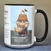 William Holbeck, Mayflower passenger biographical history mug.