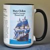 Mary Chilton, Mayflower passenger biographical history mug.