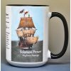 Solomon Prower, Mayflower passenger biographical history mug.