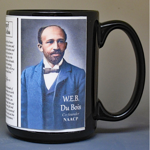 W.E.B. Du Bois biographical history mug. 