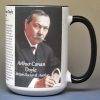 Arthur Conan Doyle, British author biographical history mug.