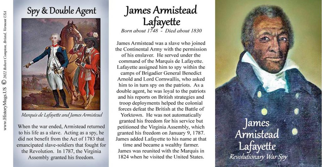 Lafayette, James Armistead - Revolutionary War - HistoryMugs.us