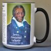 James Armistead Lafayette, Revolutionary War Spy, biographical history mug.