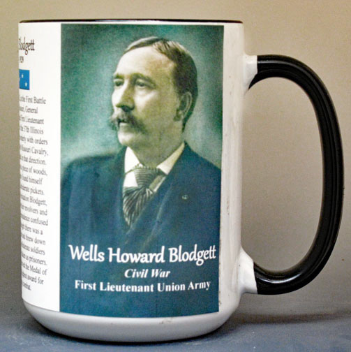 Wells Howard Blodgett, Union Army, Medal of Honor recipient history mug.