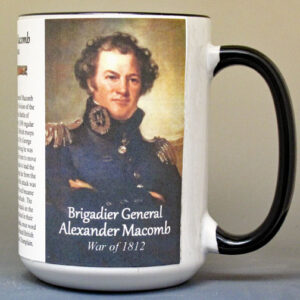 Alexander Macomb, US Naval officer, War of 1812 biographical history mug.