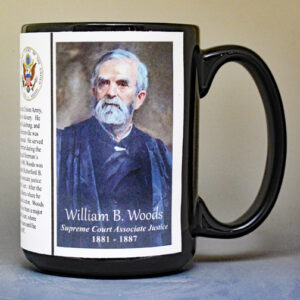 William Woods, US Supreme Court Associate Justice biographical history mug.