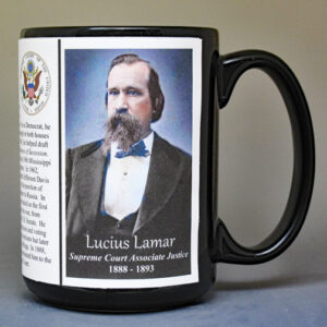 Lucius Lamar, US Supreme Court Associate Justice biographical history mug.