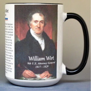 William Wirt, 9th US Attorney General biographical history mug.