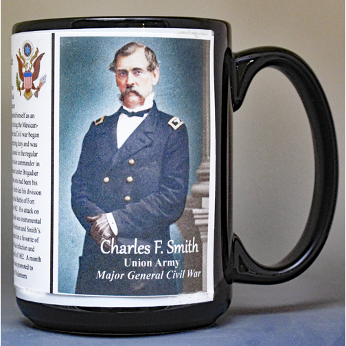 Charles Ferguson Smith, US Civil War biographical history mug. 