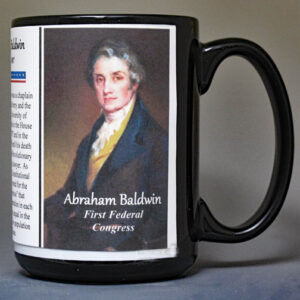 Abraham Baldwin, First Federal Congress biographical history mug.