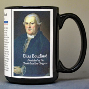 Elias Boudinot, President of the Confederation Congress, biographical history mug.