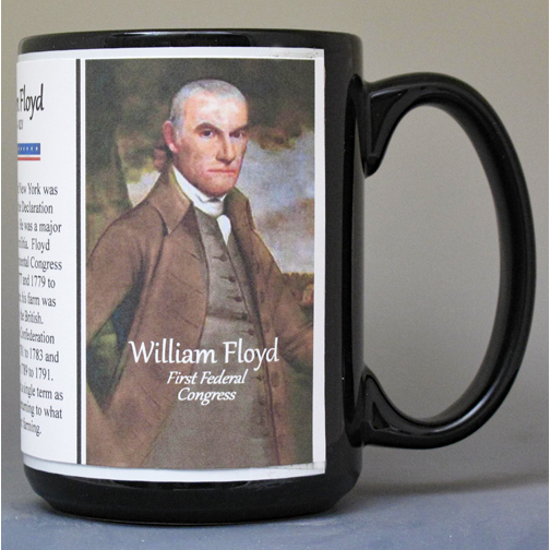 William Floyd, First Federal Congress biographical history mug.