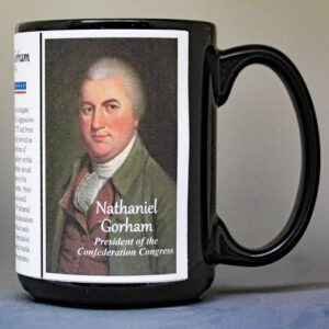 Nathaniel Gorham, President of the Confederation Congress, biographical history mug.