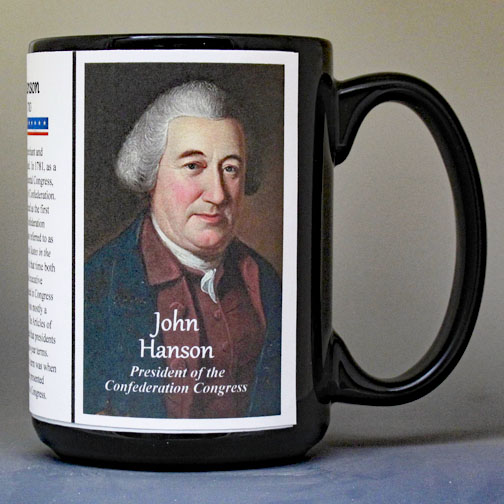 John Hanson, President of the Confederation Congress, biographical history mug.
