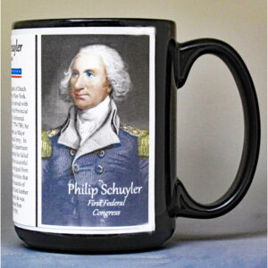 Philip Schuyler, First Federal Congress biographical history mug.